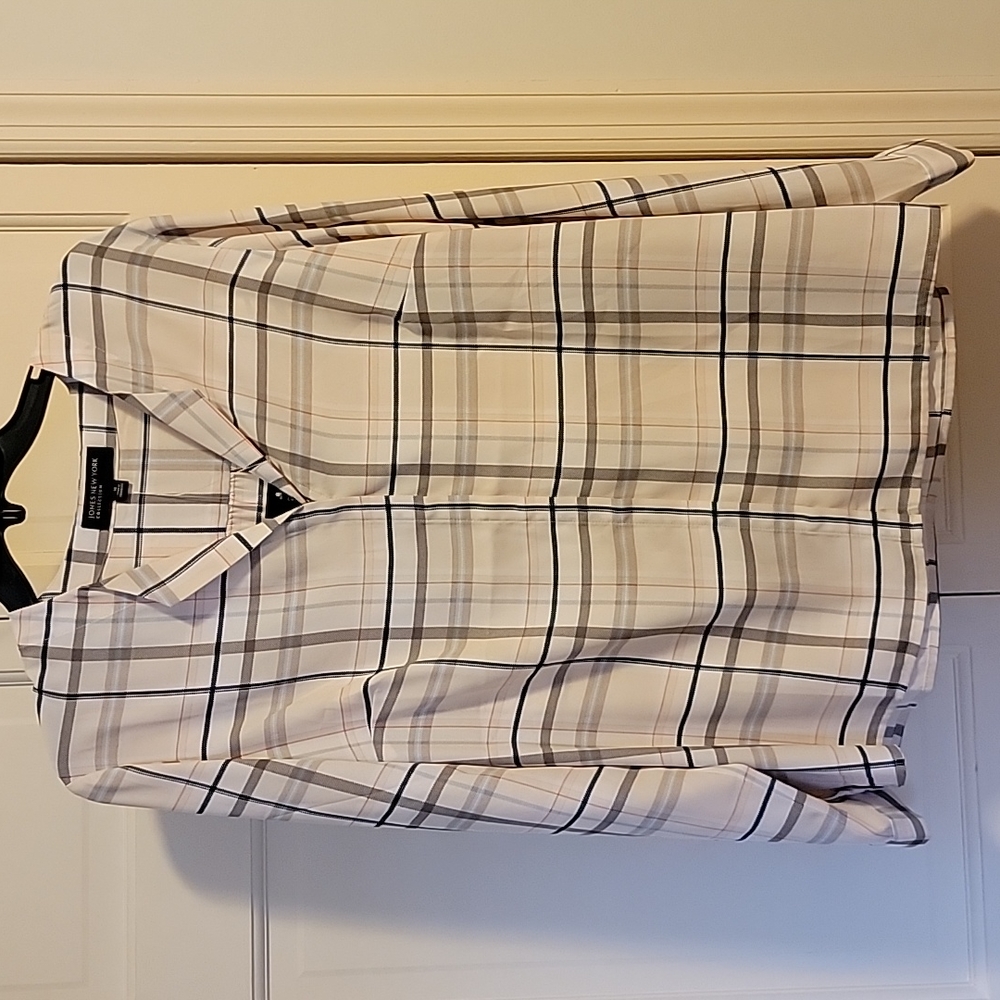 NWT Jones New York Plaid Blouse